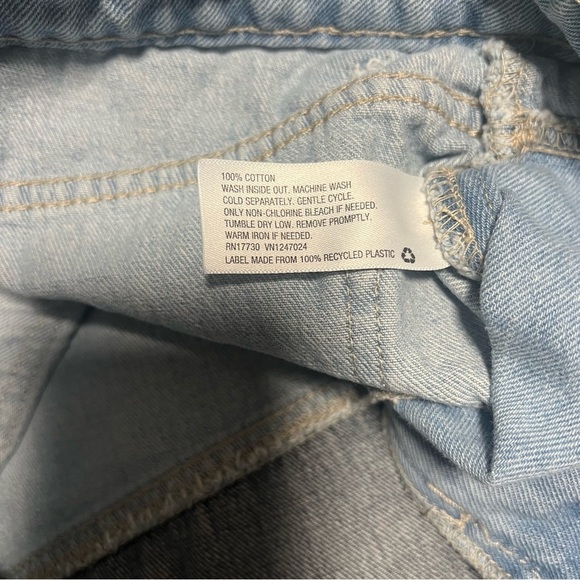 Wild Fable Women's Size 0 Patchwork Denim Mini Skirt Colorblock Medium Wash EUC - Picture 7 of 9